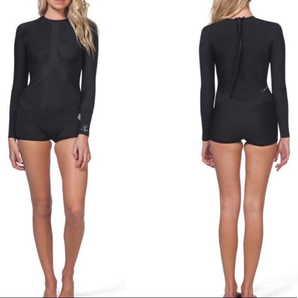 Rip Curl Women's Black Long Sleeve Swimsuit